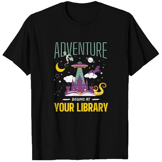 Adventure Begins At Your Library Summer Reading 2024 T-Shirts