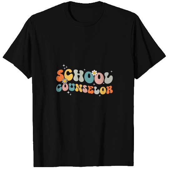 School Counselor Funny Groovy Back To School Teacher T-Shirts