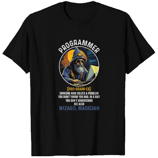 Funny Programmer Definition Information Technology Coding T-Shirts