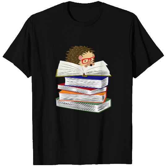 Hedgehog Book Lover Hedgepig FurzePig Bookworm Nerd Reader T-Shirts