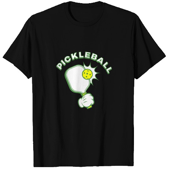 Cartoon Pickleball Paddle Serve T-Shirts