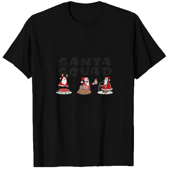 Santa Squad Christmas Physical Therapist Christmas Slp T-Shirts