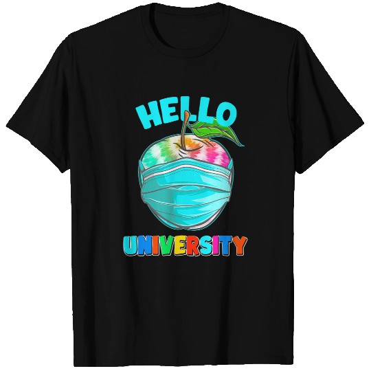 Hello Virtual University Tie Dye Print for Teacher Student T-Shirts