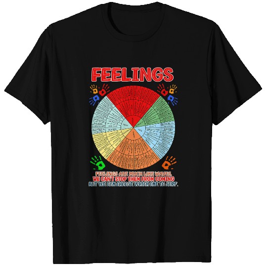 school Counselor School Social Worker Feeling Wheel T-Shirts