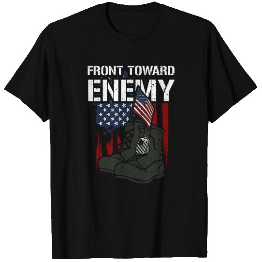 Honor Front Toward Enemy Memorial Day Sayings T-Shirts