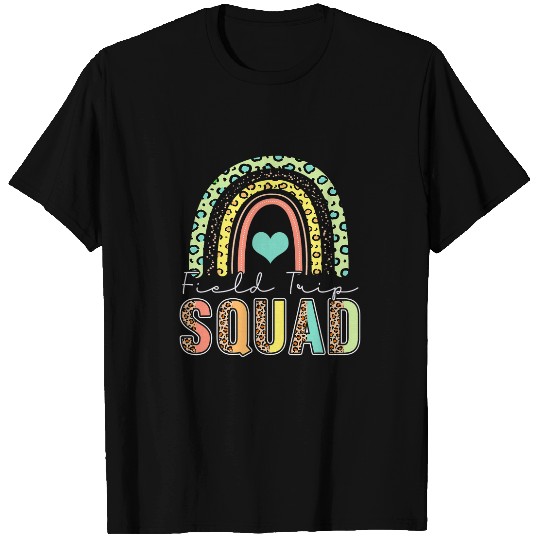 Field Day Squad Leopard Rainbow For Teacher Kids Gifts T-Shirts