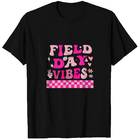 Field Day Vibes 2024 Funny for Teacher Student Kids T-Shirts