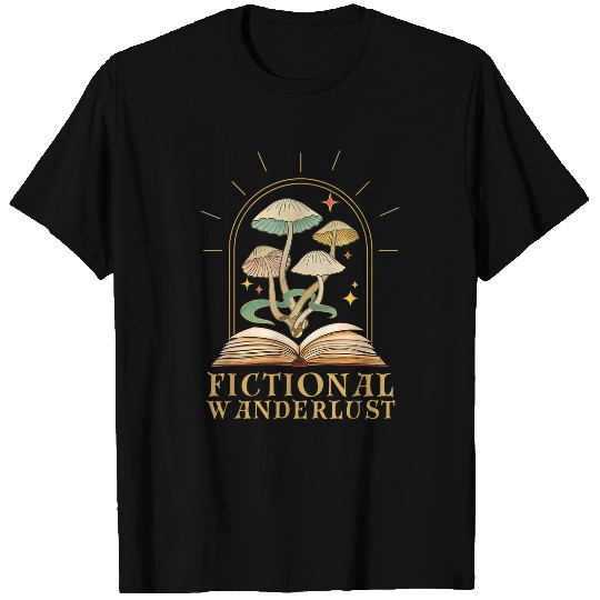 Fictional Wanderlust Book Lover Reading Mystical Celestial T-Shirts