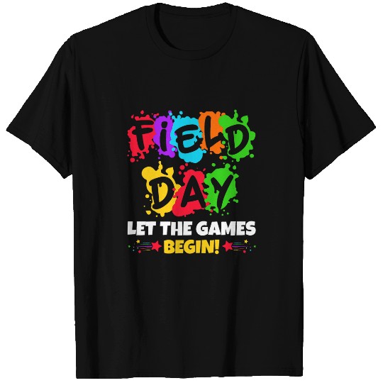 FIELD DAY VIBES Funny Teacher Student Kids School Squad T-Shirts