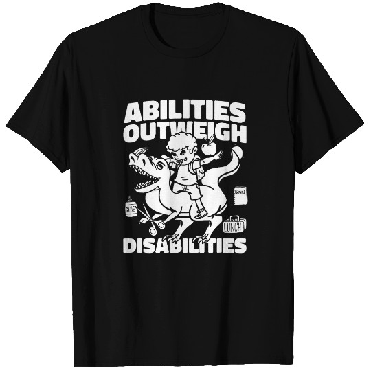 Special Education Teacher Abilities Outweigh Disabilities T-Shirts