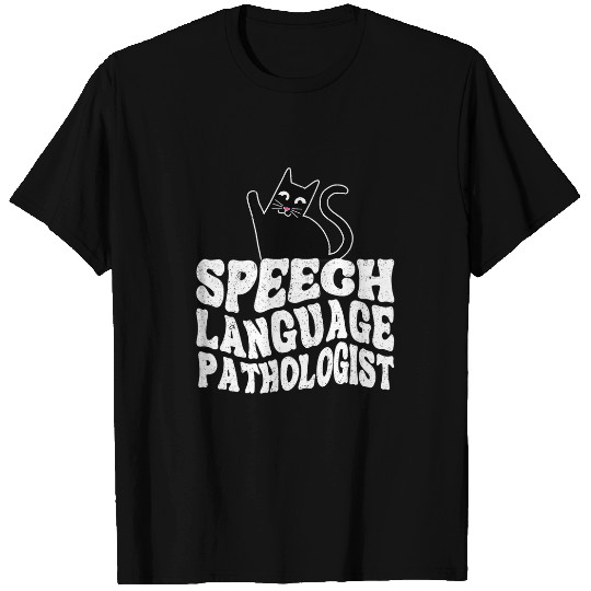 Speech Language Pathologist SLP Cat Speech Therapy T-Shirts