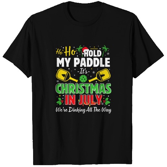 Christmas In July Summer Pickleball T-Shirts