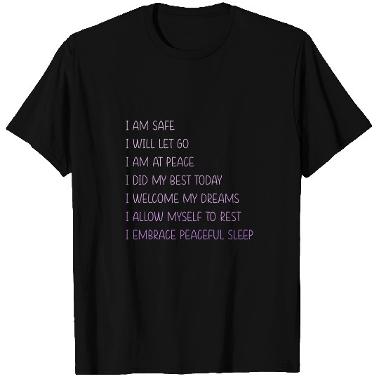 Bedtime Affirmations Adults Motivational Quote Retail Worker T-Shirts