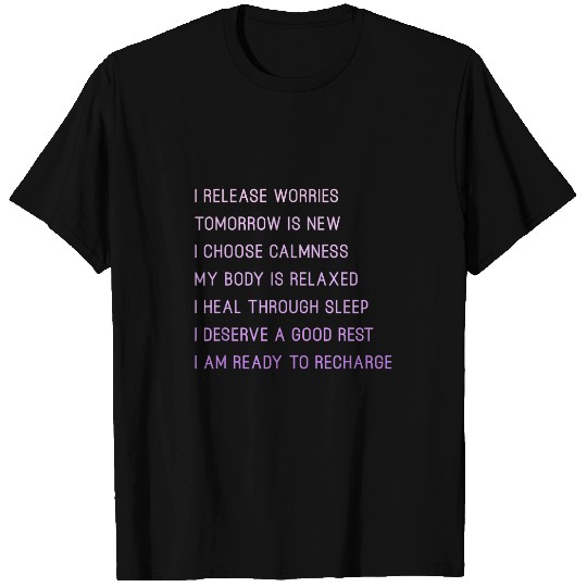 Bedtime Affirmations For Adults Sleep Deprived Retail Worker T-Shirts