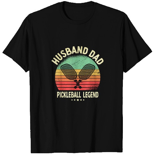 Husband Dad Legend Pickleball Funny vintages Fathers Day T-Shirts