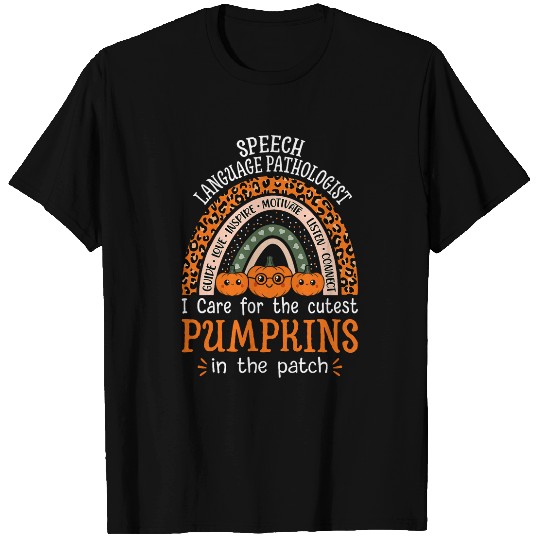 Speech Language Pathologist Rainbow Halloween SLP Therapist T-Shirts