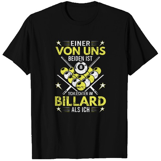 Billiard Accessories Billiard Pool Player T-Shirts