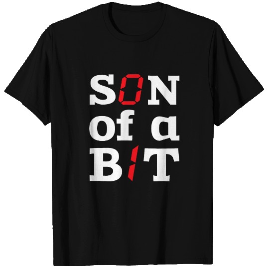Son Of A Bit Computer Science Binary Code IT Tech Programmer T-Shirts