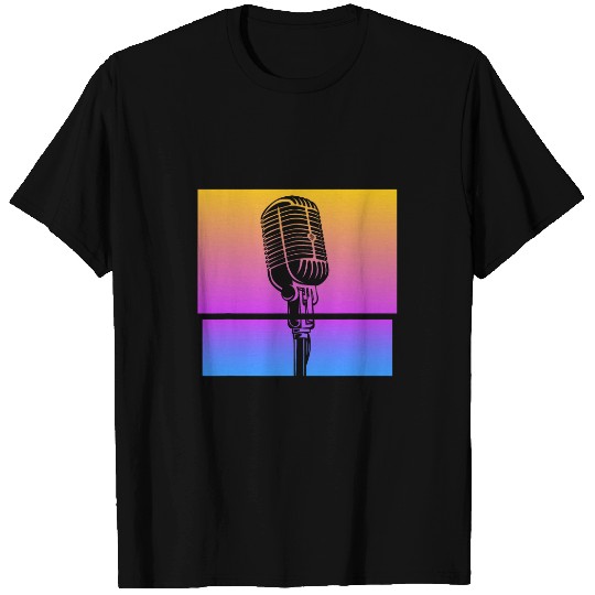 vintages Singer Vocalist Musician Retro Microphone Singing 7 T-Shirts