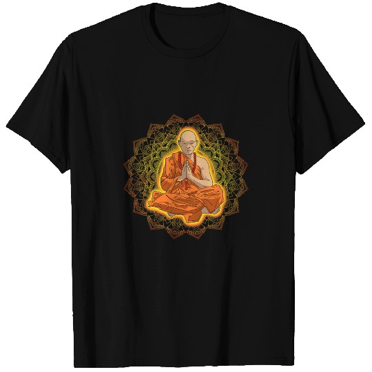 Shaolin Meditation Kung Fu Buddhism Zen Lotus Position Yoga T-Shirts