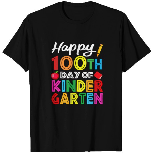 Happy 100th Day of Kindergarten Teacher or Student 9 T-Shirts