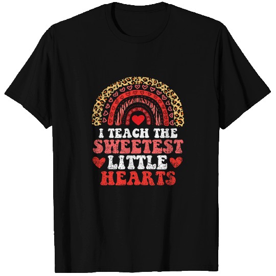 I Teach The Sweetest Little Hearts Valentines Day Teacher T-Shirts