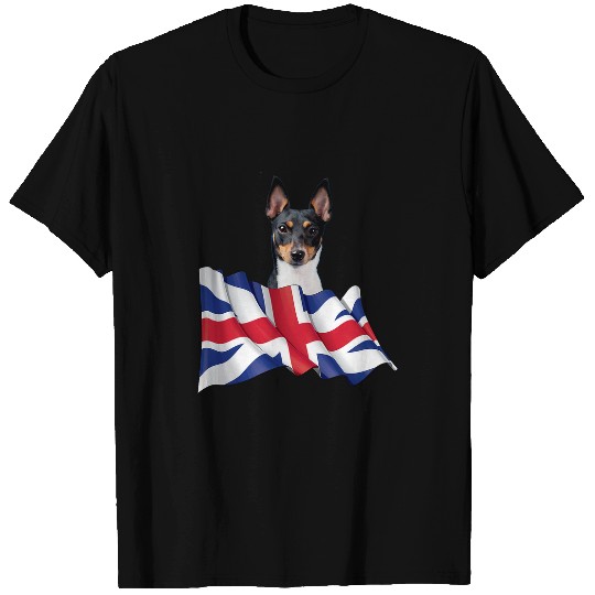 Union Jack Flag Dog Toy Fox Terrier T-Shirts