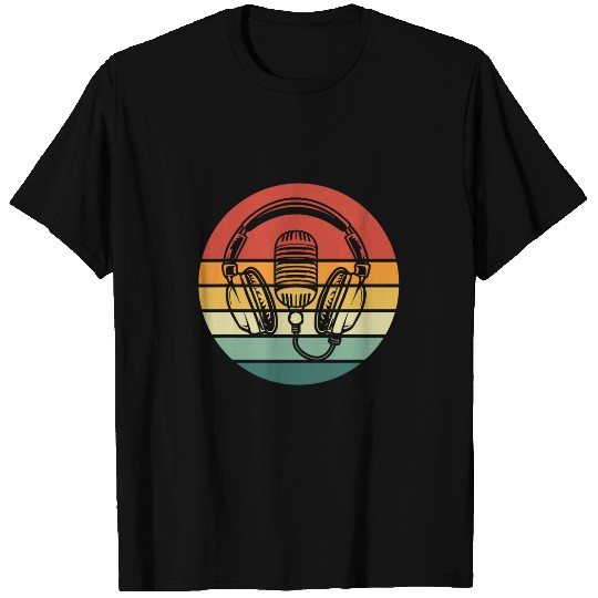 vintages Singer Vocalist Musician Retro Microphone Headphone 15 T-Shirts