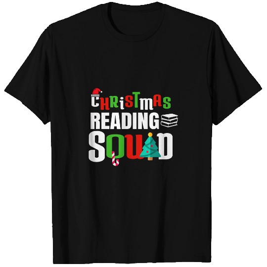 Christmas Reading Squad xmass Book Lover Bookworm Literature T-Shirts