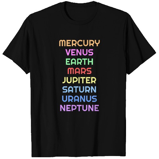 Science Teacher Planet Mars Jupiter Venus Girl Grade School T-Shirts