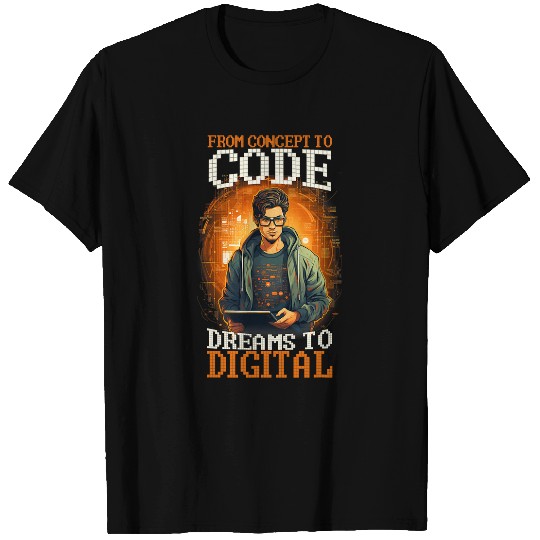 Programming Concept To Code Digital Software Developer T-Shirts