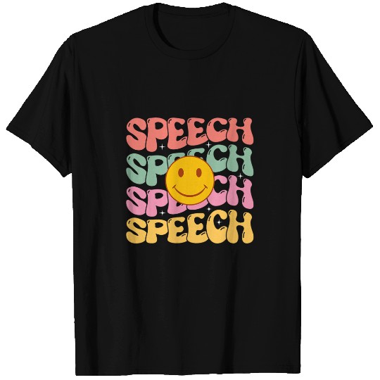 Speech Therapy Speech Language Pathologist Therapist groovy 2 T-Shirts