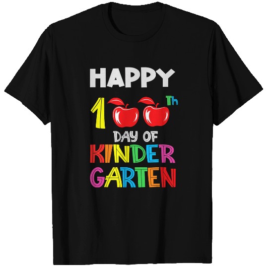 Happy 100th Day of Kindergarten Teacher Student Funny T-Shirts