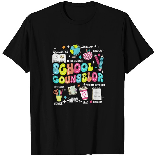 School Counselor Back To School Teacher Counseling Therapist T-Shirts