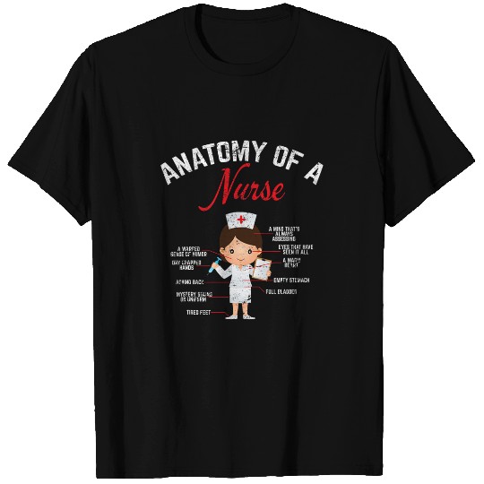 nurses Anatomy Of A nurses Funny nurses Nursing Student School T-Shirts