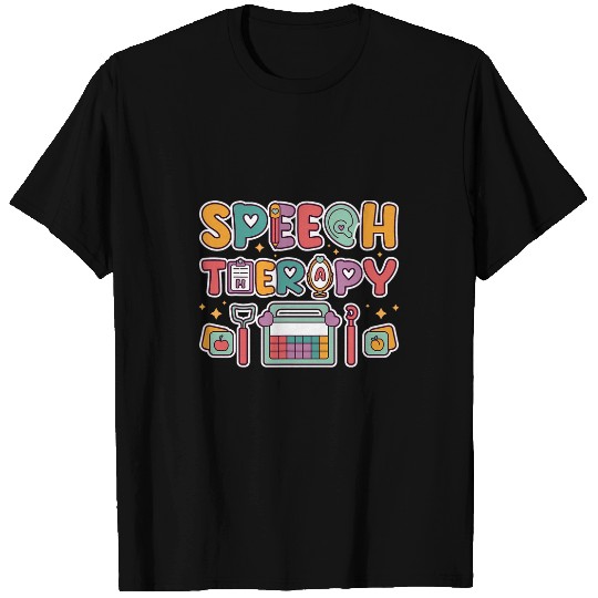 Speech Therapy Therapist Pathologist SLP Session Case Worker T-Shirts