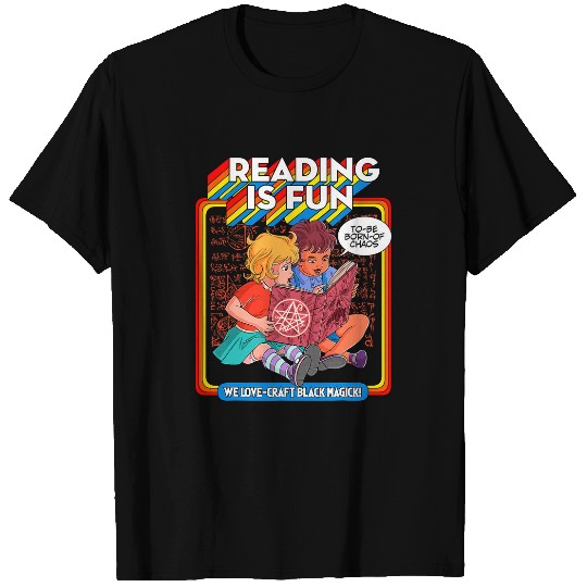 Blackcraft Witchcraft Necronomicon beginner Reading is Fun T-Shirts