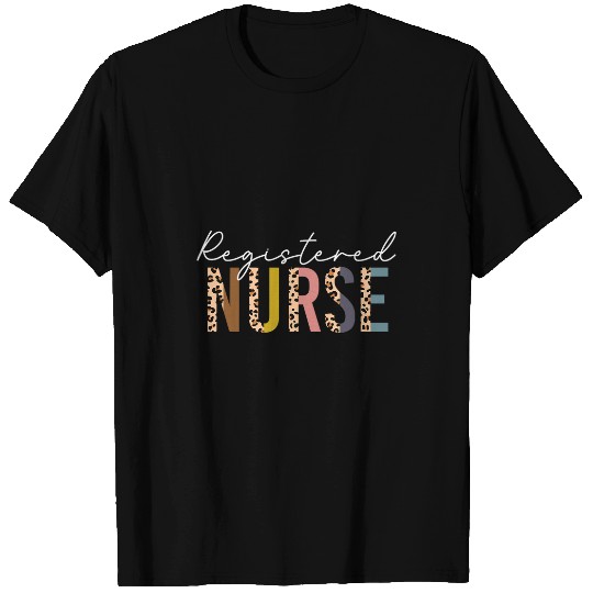 Womens Leopard Registered nurses RN nurses Day nurses Week T-Shirts