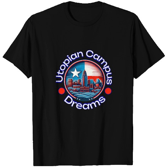 Utopian Campus School Student Teacher Dreams Retro Education T-Shirts