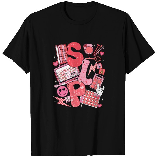 Valentines Day Speech Therapy Therapist SLPA SLP Women T-Shirts