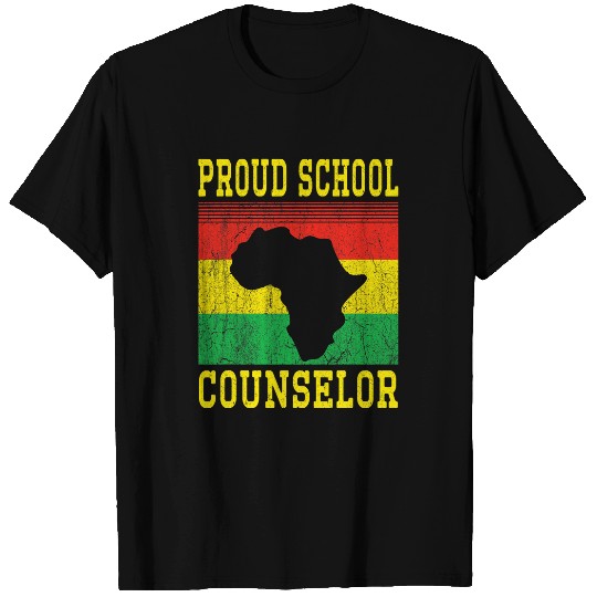 Proud School Counselor black History Month Proud Roots Girls T-Shirts