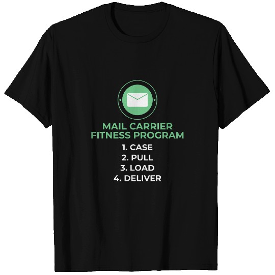Mail Carrier Fitness Program Postal Worker Mailman Delivery T-Shirts