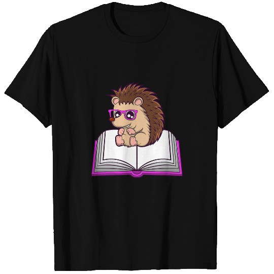 Funny Hedgehog Book Club Reading Literature T-Shirts