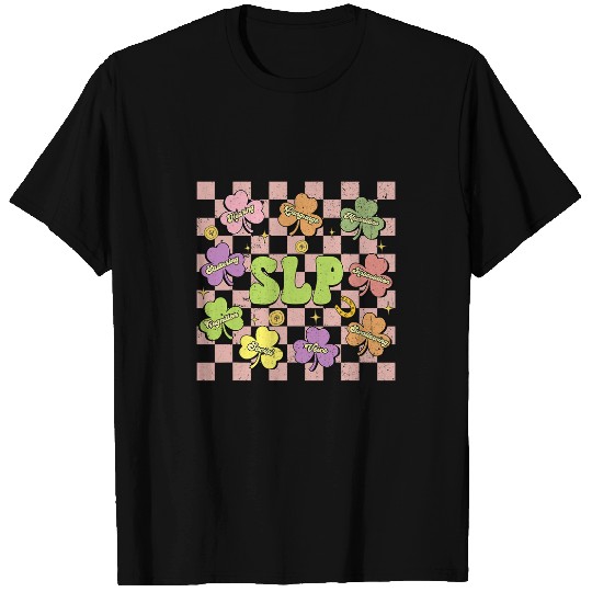 St Patricks Day Speech Therapist SLP Speech Therapy Shamrock T-Shirts