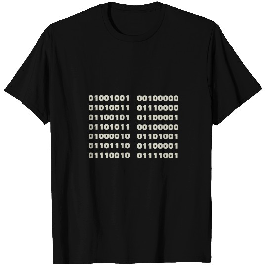 I Speak Binary Fun Informatics Binary Code Coder Programmer T-Shirts