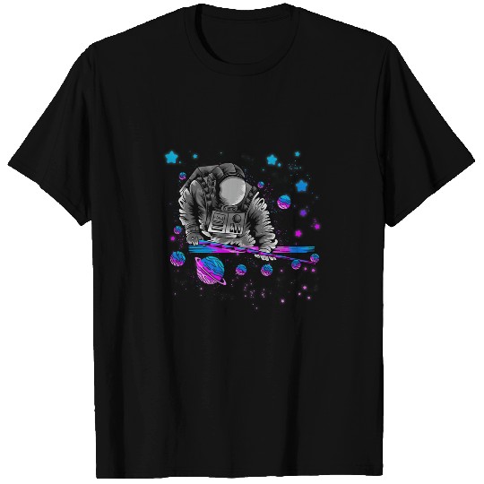 Astronomy Galaxy Billiard Player Astronaut Pool Player Star T-Shirts