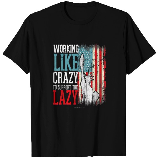Working Like crazys Hard Worker Employed Lazy Sloth Support T-Shirts
