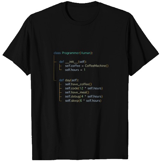 Python Programmer Day In The Life Coding Computer Science T-Shirts