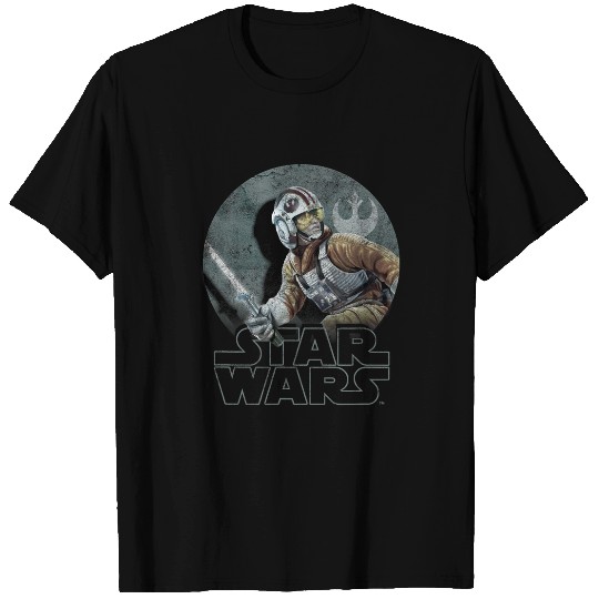 Star Wars Luke Skywalker Pilot Outfit Rebels Suit Logo T-Shirts
