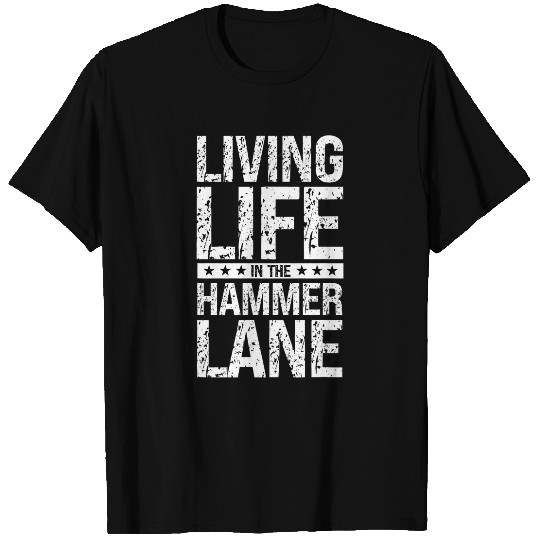 Mens Proud Big Rig Hammer Lane Speed Trucking Humor Truck Driver T-Shirts